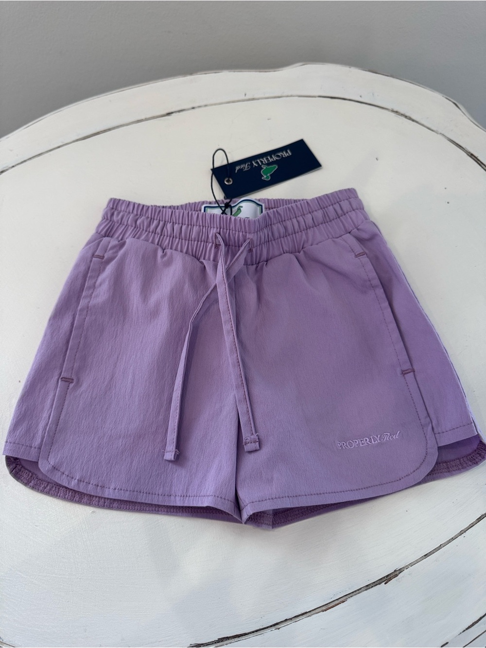 NWT Properly Tied Brook Short, Lilac Size 2t